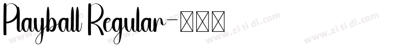 Playball Regular字体转换